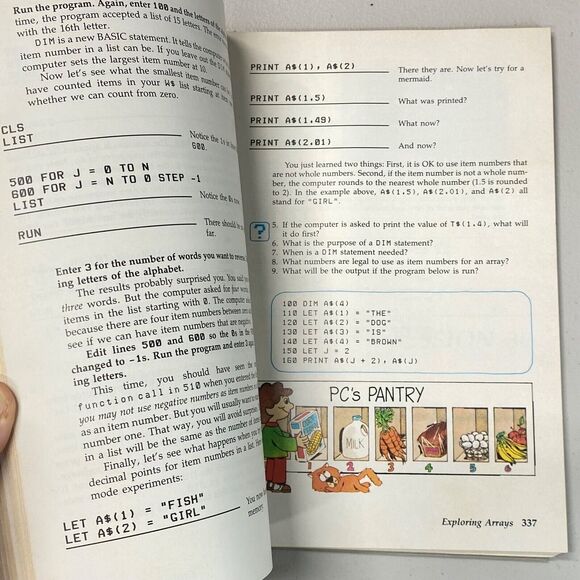 IBM PCjr Computer Manual Hands On Basic for 80s Personal Comp Spiral Book 1983 - Picture 12 of 16